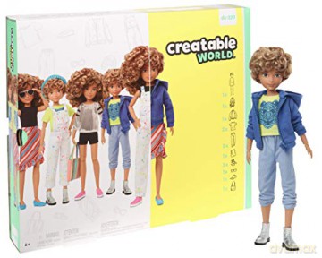 Barbie Lalka Creatable jasnobrązowe włosy