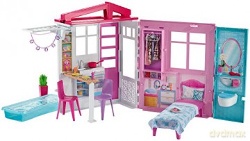 Barbie Przytulny domek z wyposażeniem