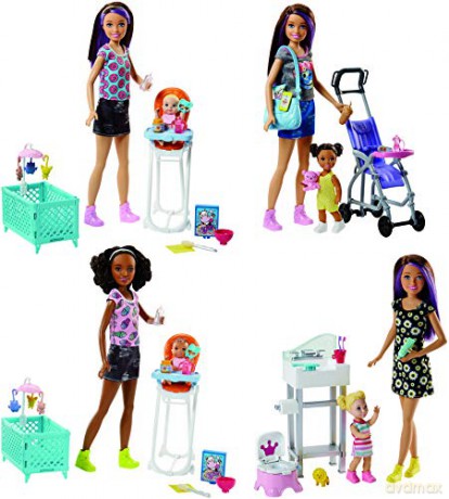 Barbie Skipper Opiekunka zestaw + lalki