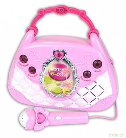 Bontempi Girl Torebka różowa z mikrofonem