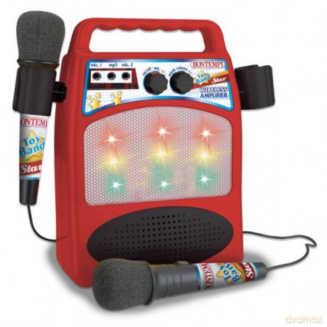 Bontempi Wzmacniacz z mikrofonami w pudełku