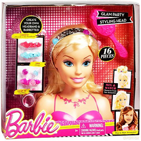 BRB Barbie Glam Party Głowa do stylizacji