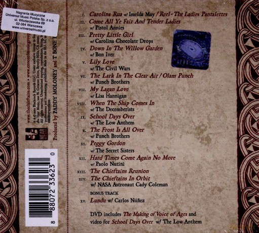 Chieftains: Voice Of Ages [CD]+[DVD]