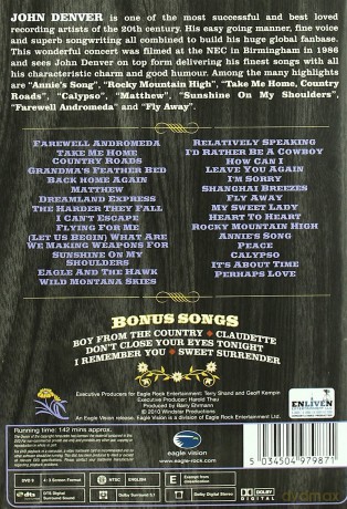 John Denver: Live In England 1986 [DVD]