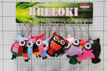 Brelok sowa welur