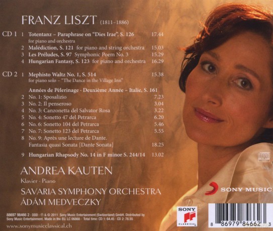 Andrea Kauten: Liszt: Works For Piano And Orchestra / Annees De Pclerinage II [2CD]
