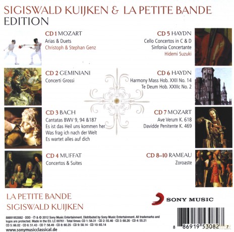 Sigiswald Kuijken: Sigiswald Kuijken Edition [10CD]