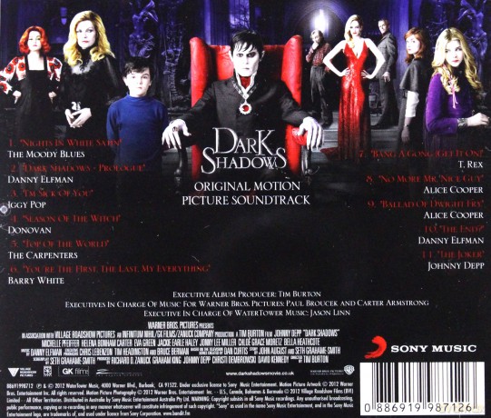 Dark Shadows soundtrack (Mroczne cienie) [CD]