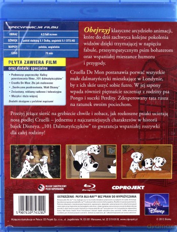 101 Dalmatyńczyków (Disney) [Blu-Ray]