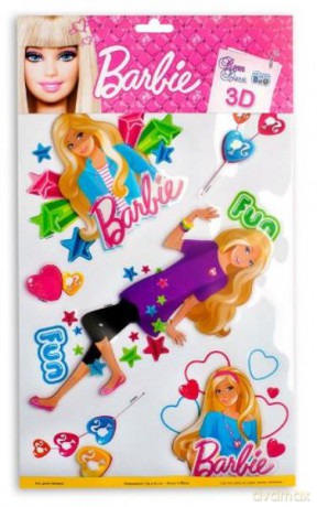 Dekoracja ścienna Barbie.