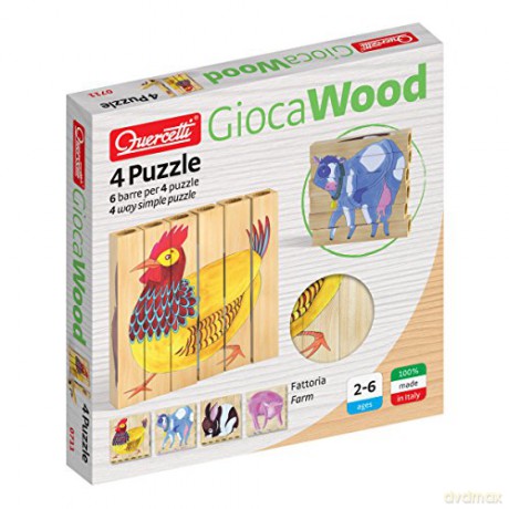 Drewniane klocki puzzle Farm [KLOCKI]