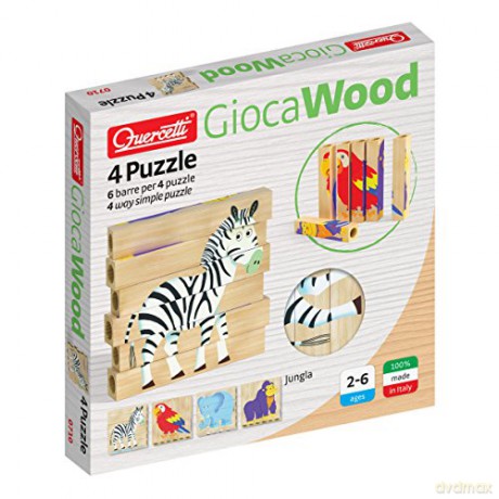 Drewniane klocki puzzle Jungle [KLOCKI]