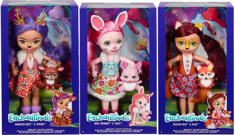 ENCHANTIMALS Duża lalka + zwierzątko (wysyłka losowa)