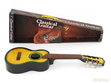 Gitara drewniana strunowa w pudełku