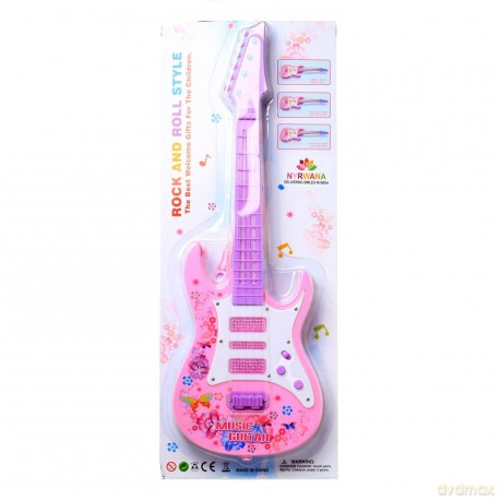 Gitara różowa