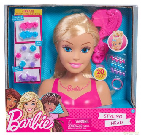 Głowa do stylizacji blond Barbie
