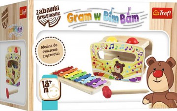 Gram w bim bam drewniane cymbałki w pudełku