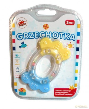Grzechotka gryzak podwójna