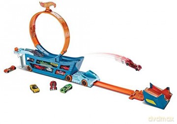 Hot Wheels Ciężarówka z pętlą + samochodzik