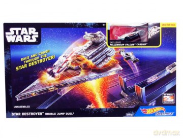 Hot Wheels SW Autostatki zestaw