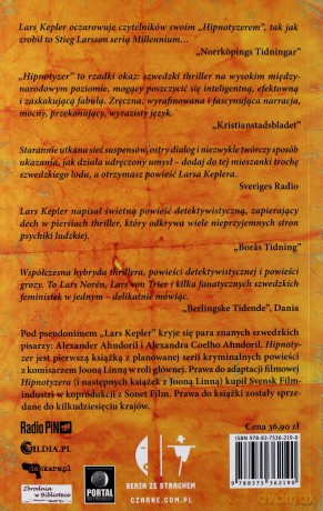 Hipnotyzer - Lars Kepler [KSIĄŻKA]