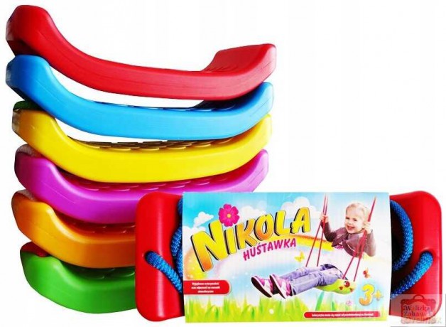Huśtawka NIKOLA plastikowa deska (wysyłka losowa)
