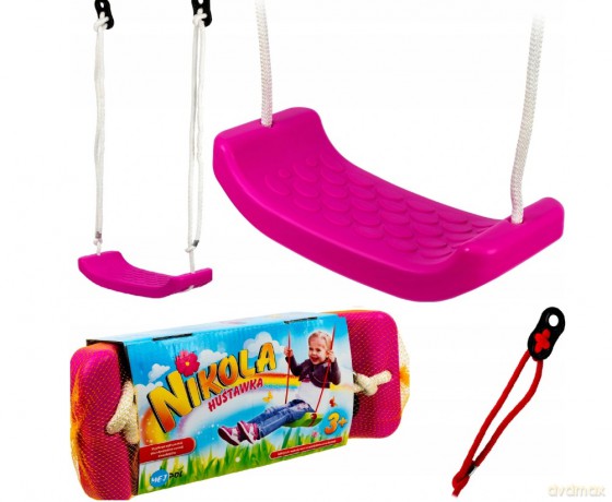 Huśtawka NIKOLA plastikowa deska (wysyłka losowa)