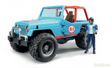 Jeep Cros Country Racer niebieski z figurką