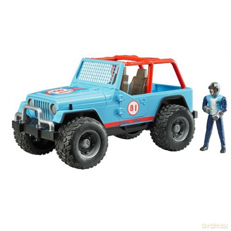 Jeep Cros Country Racer niebieski z figurką