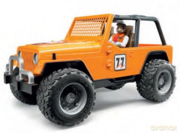 Jeep Cros Country Racer pomarańczowy z figurką