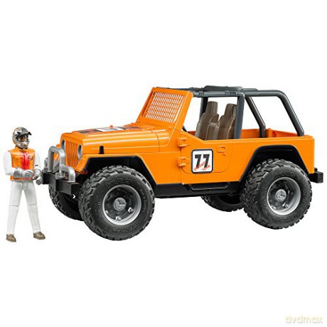 Jeep Cros Country Racer pomarańczowy z figurką
