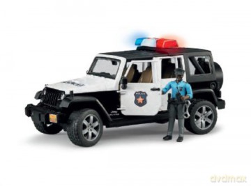 Jeep Wrangler Unlimited Rubicon policyjny z figurką