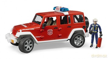 Jeep Wrangler Unlimited Rubicon Straż Pożarna z figurką