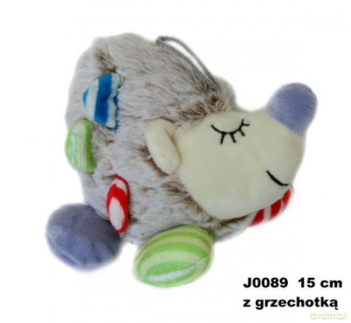 Jeż z grzechotką kolorowe łapki