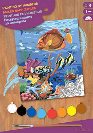 Junior painting by numbers Coral