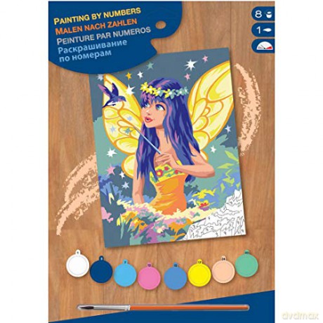 Junior painting by numbers Golden fairy