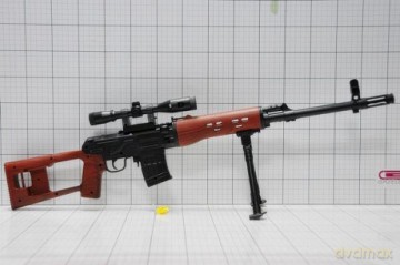 Karabin kulki z laserem, w worku