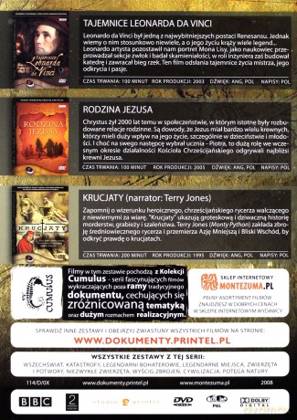 Cywilizacja: Krucjaty z Terrym Jonesem / Rodzina Jezusa / Tajemnice Leonarda da Vinci (BBC) [BOX] [3DVD]