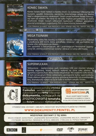 BOX Katastrofy: Koniec Świata / Super Wulkan / Mega Tsunami (BBC) [3DVD]