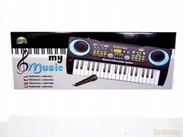 Keyboard z mikrofonem