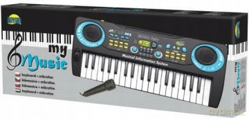Keyboard z mikrofonem