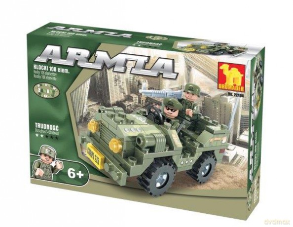 Klocki armia Jeep wojskowy [KLOCKI]