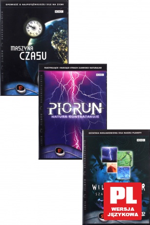 Potęga natury: Szaleństwa pogody / Maszyna czasu / Piorun Pakiet (BBC) [3DVD]