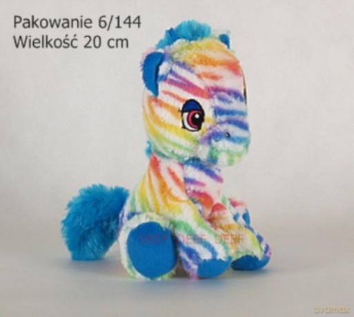 Konik siedzący kolorowy mały