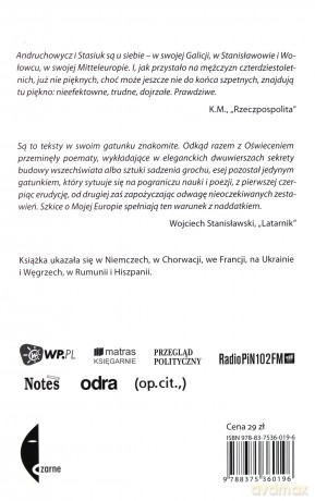 Moja Europa - Jurij Andruchowycz, Andrzej Stasiuk [KSIĄŻKA]