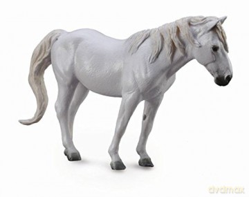 Koń rasy Camargue maści szarej [FIGURKA]