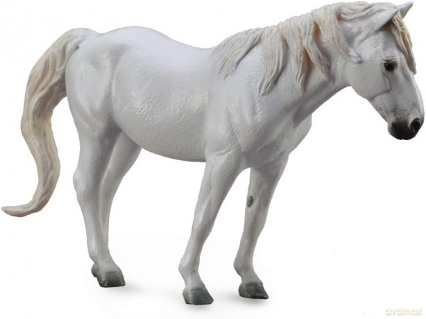 Koń rasy Camargue maści szarej [FIGURKA]