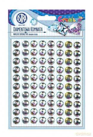 Kryształki do dek. srebrne - Diamentowa komnata