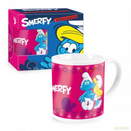 Kubek ceramiczny Smerfy.