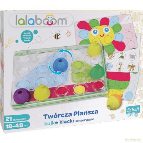 Lalaboom - Twórcza Plansza Kulko-Klocki sensoryczne [KLOCKI]